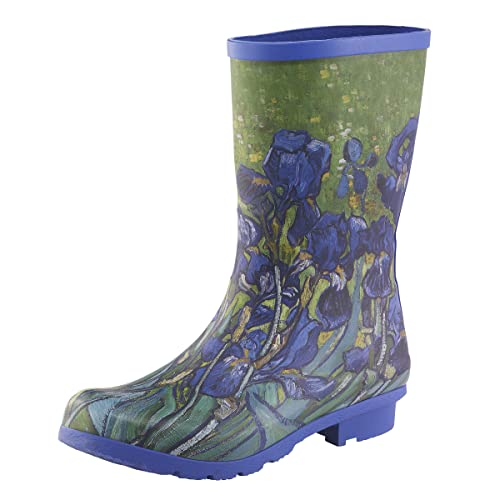 GALLERIA ENTERPRISES, INC. Van Gogh Irises Mid-Calf Rain Boot