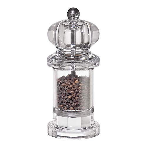 Frieling K√ºchenprofi Classic Mini Pepper Grinder Mill, 4.1-Inch, Clear Acrylic