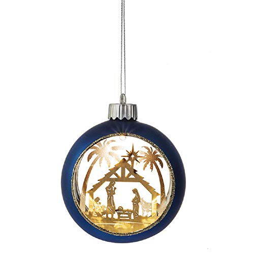 MIDWEST-CBK Ganz Lighted LED Holy Family Ornament