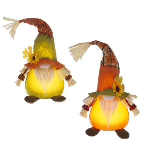 Ganz LED Fall Gnomes, Set of 2