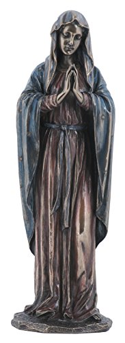 Unicorn Studio US 11.75 Inch Blessed Virgin Mary Praying Cold Cast Bronze Figurine