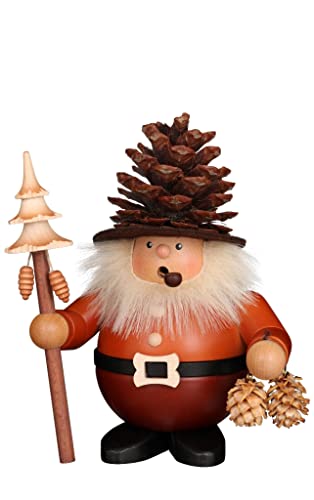 Alexander Taron Christian Ulbricht Smoker - Rolly Polly Pinecone Man in a Natural Wood Finish. Made in Germany.