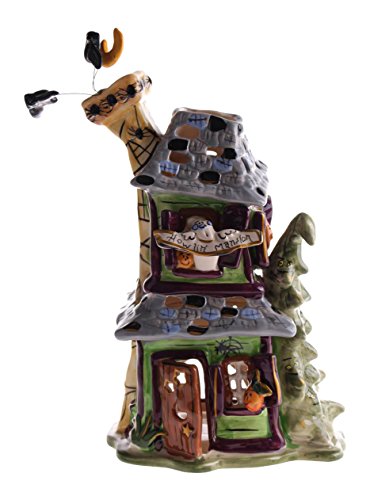 Blue Sky Clayworks Clayworks 6.5" x 5.25" x 9.75" Halloween Howlin' Mansion Candle House