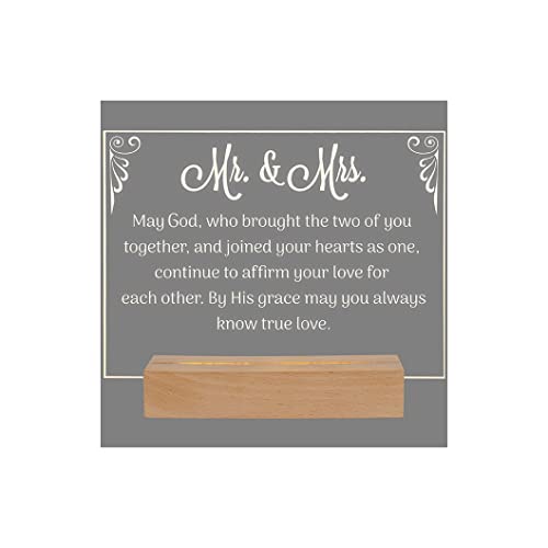 Carson 33327 Mr. and Mrs. LED Decorative Sign, 7.75-inch Height