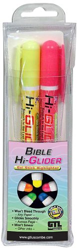 Yasutomo Bible-Hi-Glider Gel Stick: Hangable 2 Pack Yellow/Pink