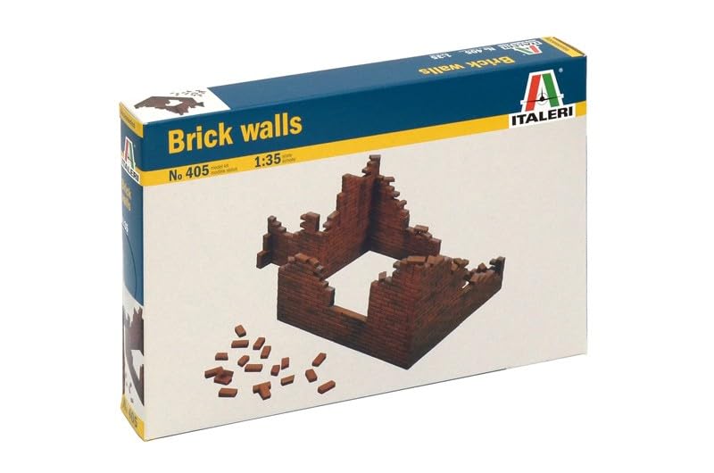 MRC Italeri Models World War II Brick Walls Model Kit