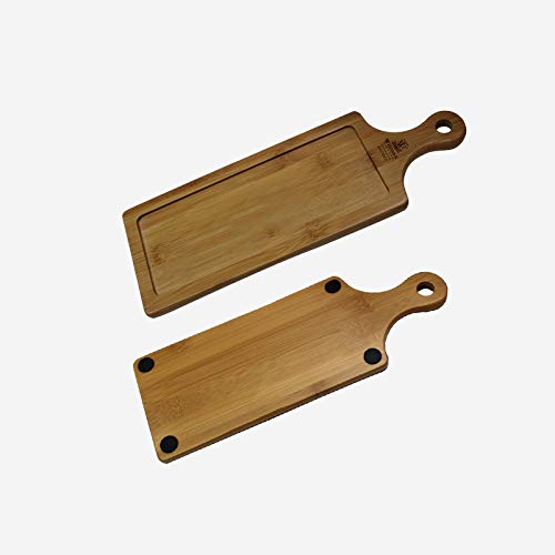 Wilmax Bamboo Set Of 10 Serving Trays (13.5" X 4.75") | Durable Wood | Eco-Friendly