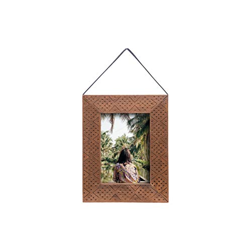 Foreside Home and Garden 5X7 Hanging Etched Photo Frame, frrame