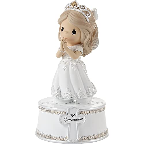 Precious Moments 212102 Holy Communion Girl Resin Musical, Multi
