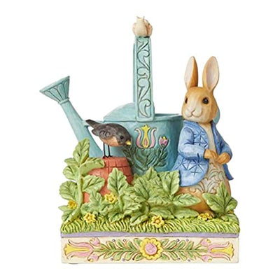 Enesco Jim Shore Heartwood Creek Peter Rabbit with Watering Can Figurine