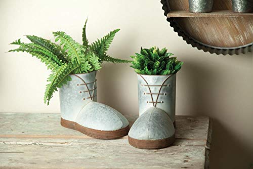 Manual IMFSBT Metal Boots Planter Set of 2