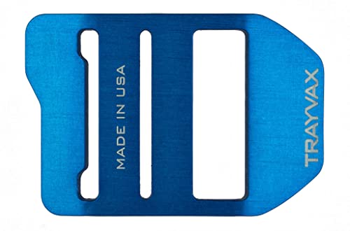 Trayvax Cinch Belt Buckle, 2.83-inch Length, Blue, Aluminum, For Everyday Use, Any Occasions