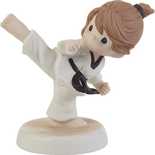 Precious Moments 202013 Kick Like A Girl Bisque Porcelain Figurine, One Size, Multicolored