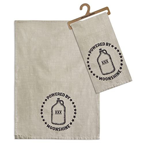 CTW 780337 Powered by Moonshine Tea Towel, 28-inch Height