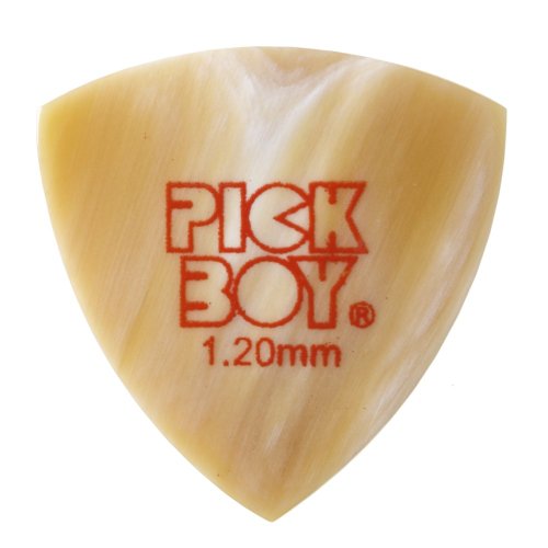 Osiamo Pickboy PBCFSP120 Hand-Shaped Guitar Picks, Natural Horn, Triangle, 1 Pick