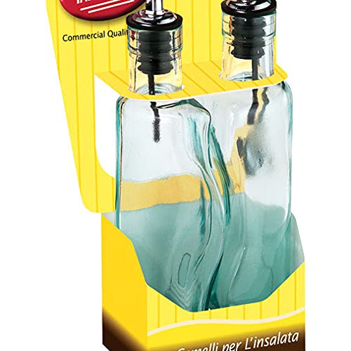 Tablecraft Glass Puzzle Cruet Set