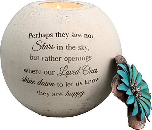 Pavilion Gift Company 19095 Stars in The Sky Candle Holder, 5-Inch, Terra Cotta