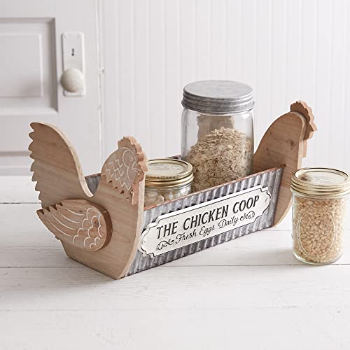 CTW Colonial Tin Works 440183 The Chicken Coop Chicken Caddy, 13.50-inch Width