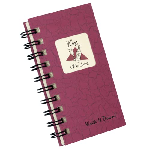 Journals Unlimited 1 X Wine, A Wine Journal - MINI Cranberry Hard Cover