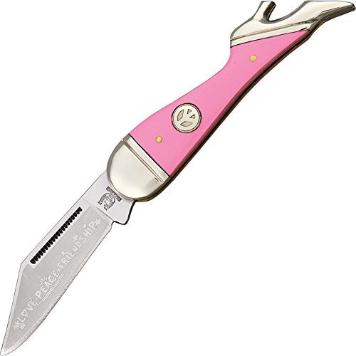 Blue Ridge Knives Rough Ryder Pink Small Leg Knife