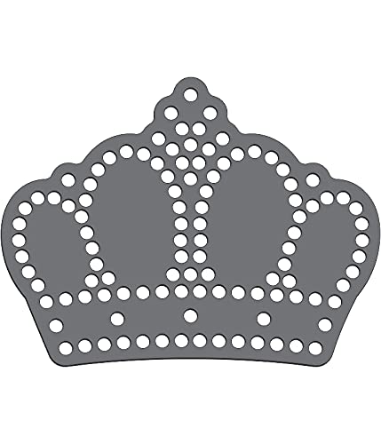 Rhinestone Genie Crown 001 Magnetic Rhinestone Template, Black