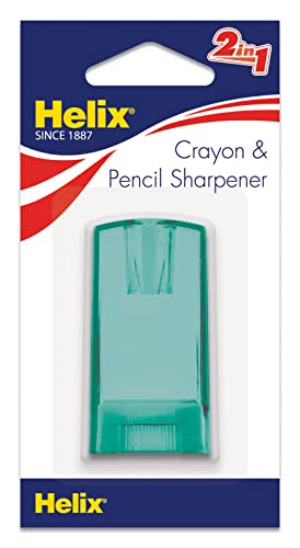 Pens Helix Pencil & Crayon Canister Sharpener, Assorted Colors (37112)