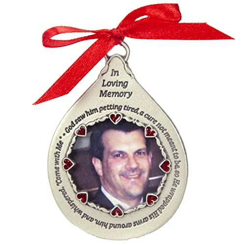 Cathedral Art CO751 in Loving Memory Frame for Man Teardrop Ornament, 2-3/4-Inch