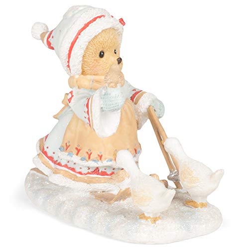 Roman 133473 Elsa Laplander with Birds Cherished Teddie Figurine, 4.25 inch, Multicolor