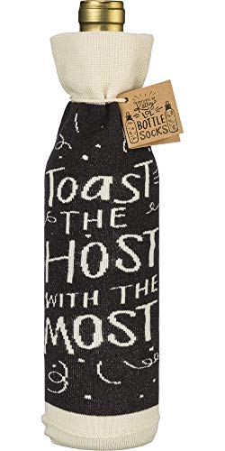 Primitives by Kathy - Bottle Sock - Wine Bag - Toast the Host With the Most