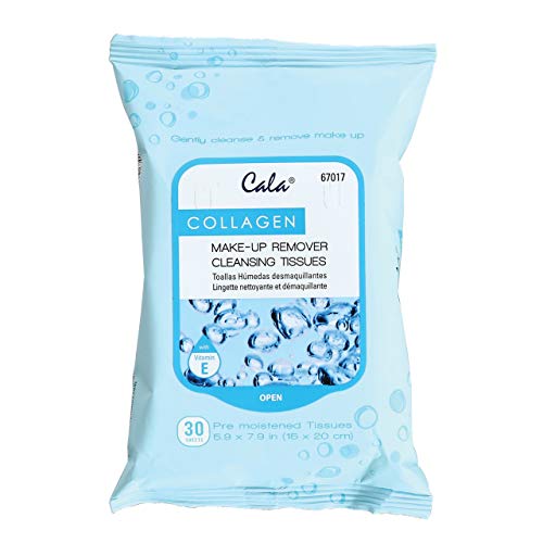 Cala Collagen make-up remover cleansing tissues 30 count, 30 Count