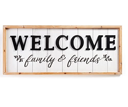 Giftcraft Framed Plank Welcome Sign