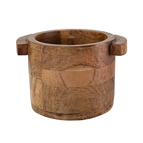 Foreside Home & Garden Handled Natural Acacia Wood Pinch Bowl