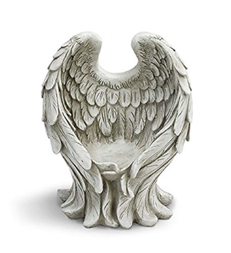 Napco 11848 Angel Wings Candle Holder, 9.75-inch High