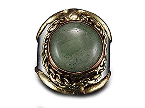 Anju Jewelry Janya Collection Essential Stone Cuff Ring with Aventurine Stone