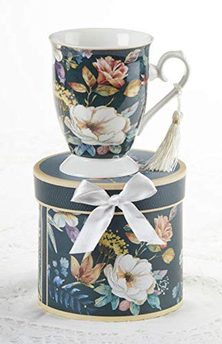Delton Products 8148-2 Porcelain Mug, English Camellia, 4.6 inch