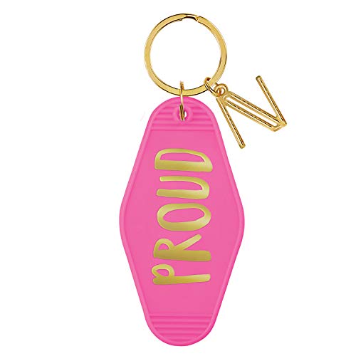 Creative Brands Slant Collections Motel Key Tag, 1.4 x 3.5-Inches, Proud