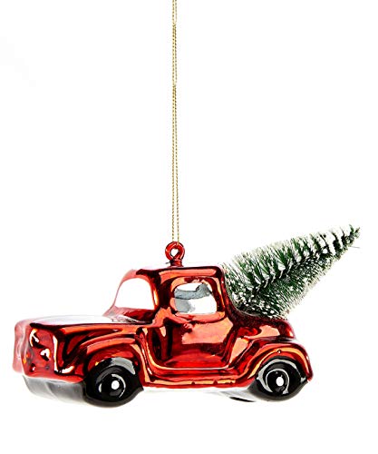 Giftcraft 663343 Red Truck Ornament, 2.78-inch High