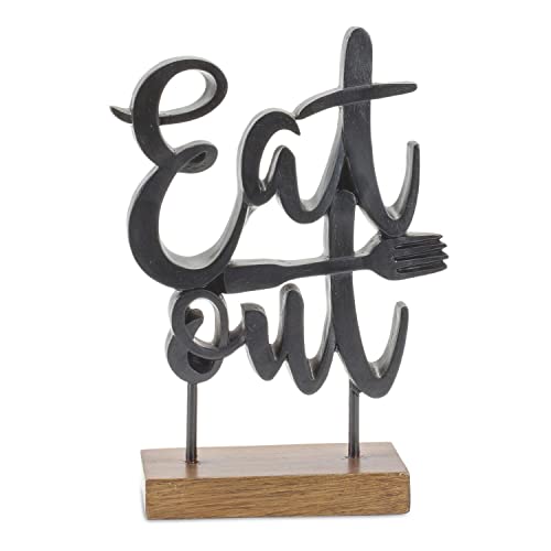 Melrose 85731 Eat Out Sign, 8.75-inch Height, Resin