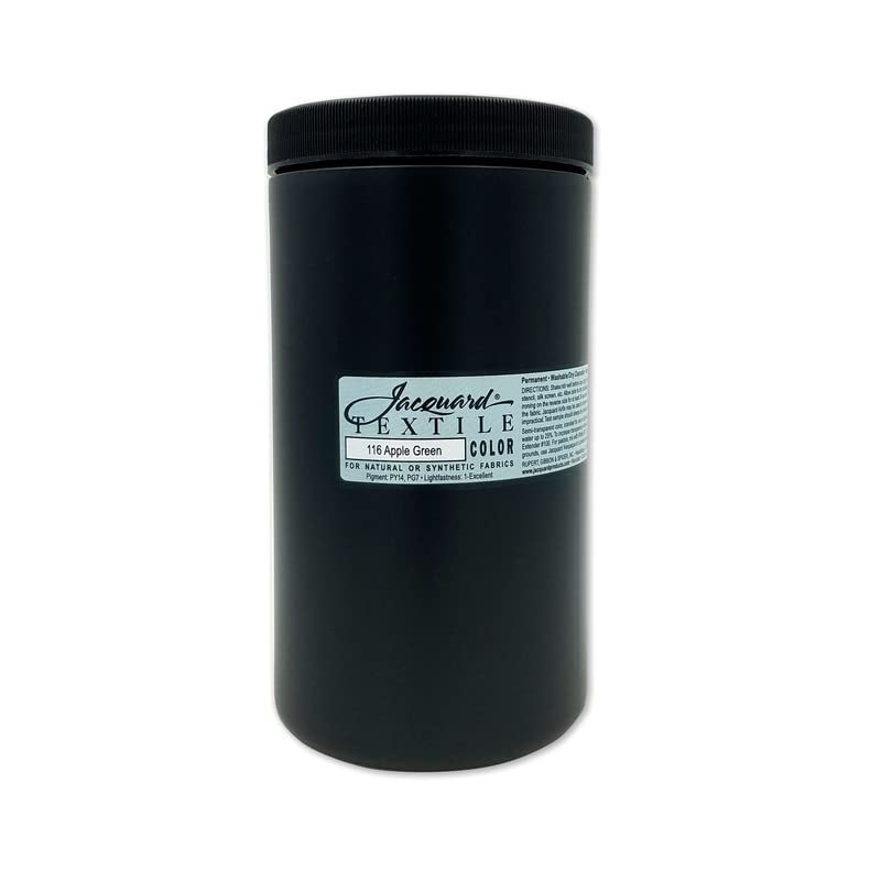 Jacquard Fabric Paint for Clothes - 32 Oz Textile Color - Navy Blue - Leaves Fabric Soft - Permanent and Colorfast - Professional Quality Paints Made in USA - Holds up Exceptionally Well to Washing