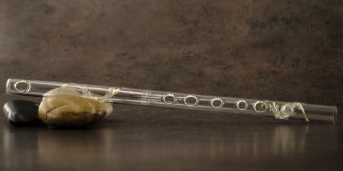 Hall Crystal Flutes 11009 - Inline Glass Piccolo in D - White Dragon