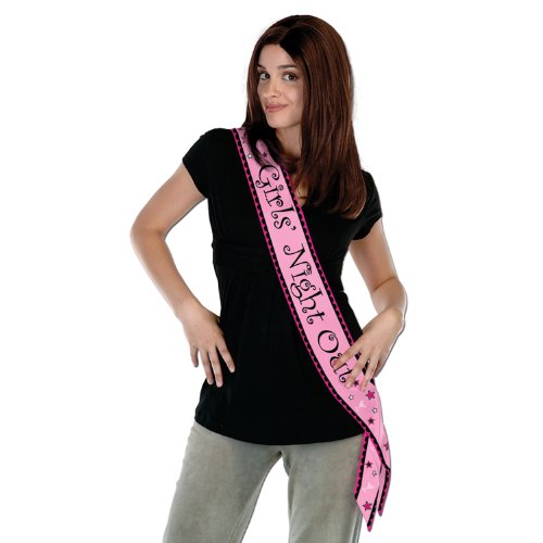 Beistle Girls' Night Out Satin Sash, 33-Inch by 4-Inch