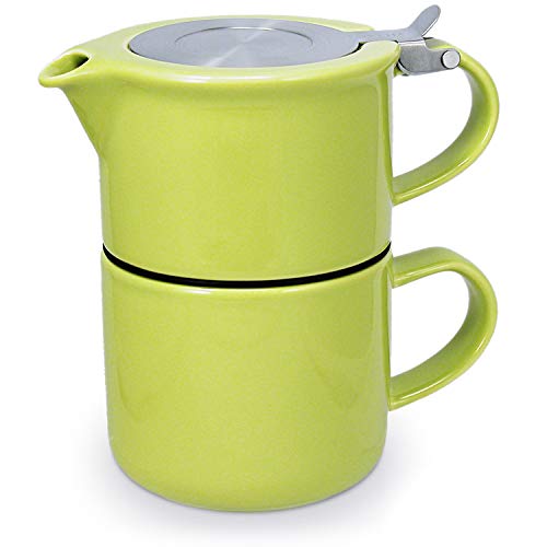 FORLIFE Tea for One with Infuser 14 ounces, Lime