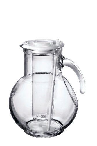 KALALOU Large Glass Tilted Pitcher, One Size, Green