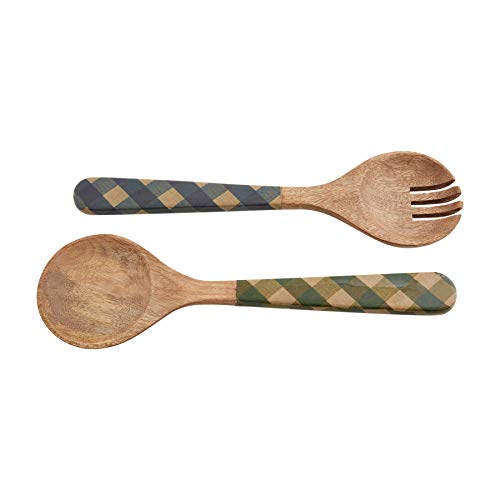 Mud Pie Salad Servers, Green, 12-inch