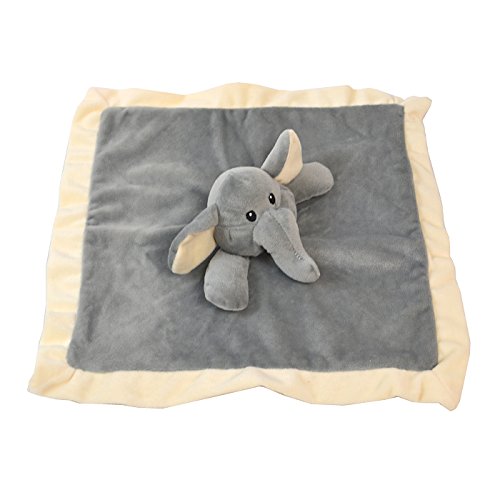Calla Lovey Security Blanket 12 inch Square Stuffed Animal Baby Blankie for Girls or Boys (Elephant) by Baberoo