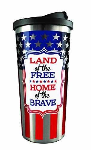 Spoontiques Americana Stainless Steel Travel Mug, Multi