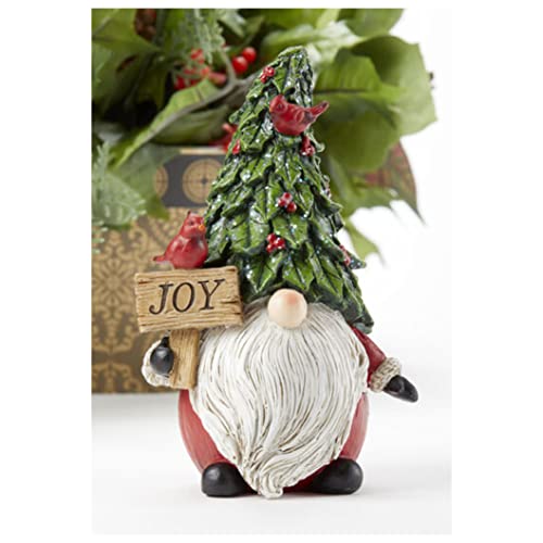 Delton Resin Tree Hat Gnome, 6.50-inch Height