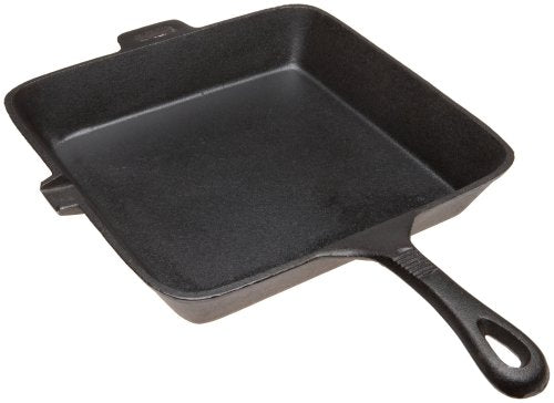 Old Mountain Pre Seasoned 10107 10 1/2 Inch x 1 3/4 Inch Square Skillet with Assist Handle