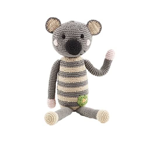 Pebble 200-322 Koala Bear Rattle, 12-inch Length, Cotton Yarn