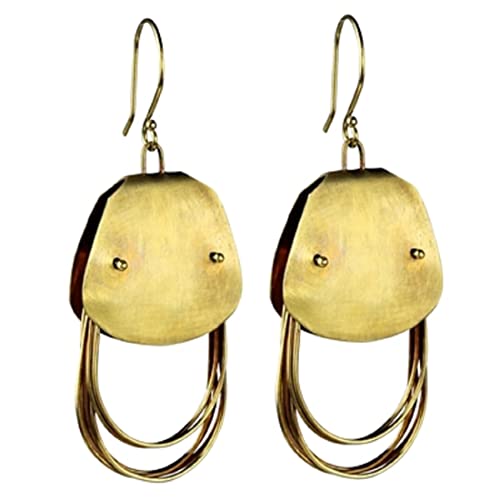 HomArt AREOhome Nara Wire Loop Earring, Brass